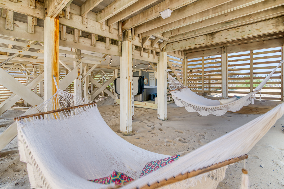 Hammock under house, Outer Banks